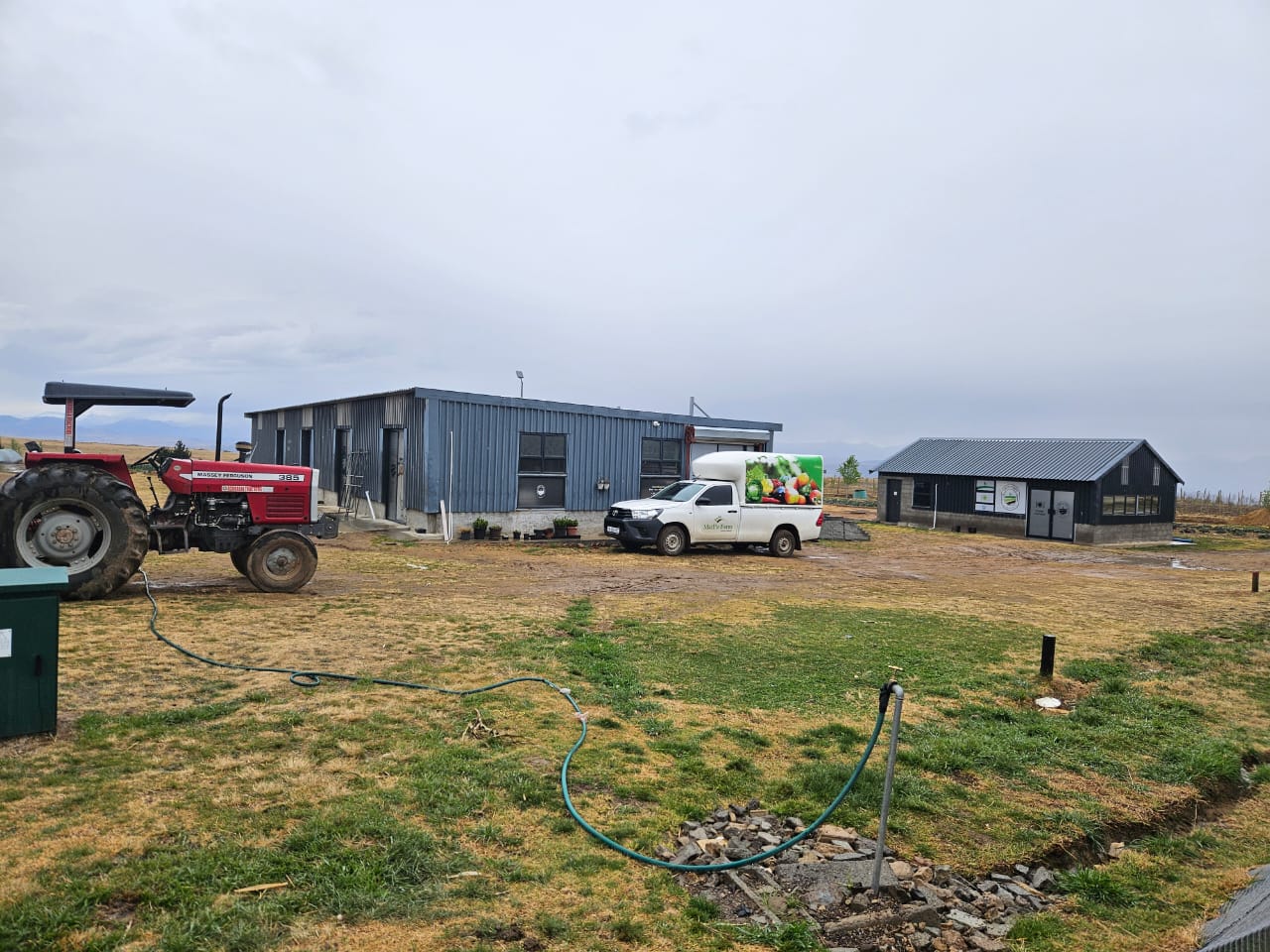 Tractor and packhouse